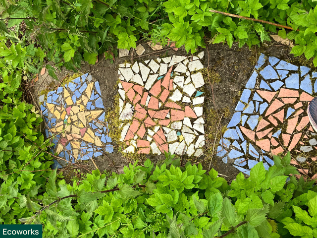 tiles in the garden