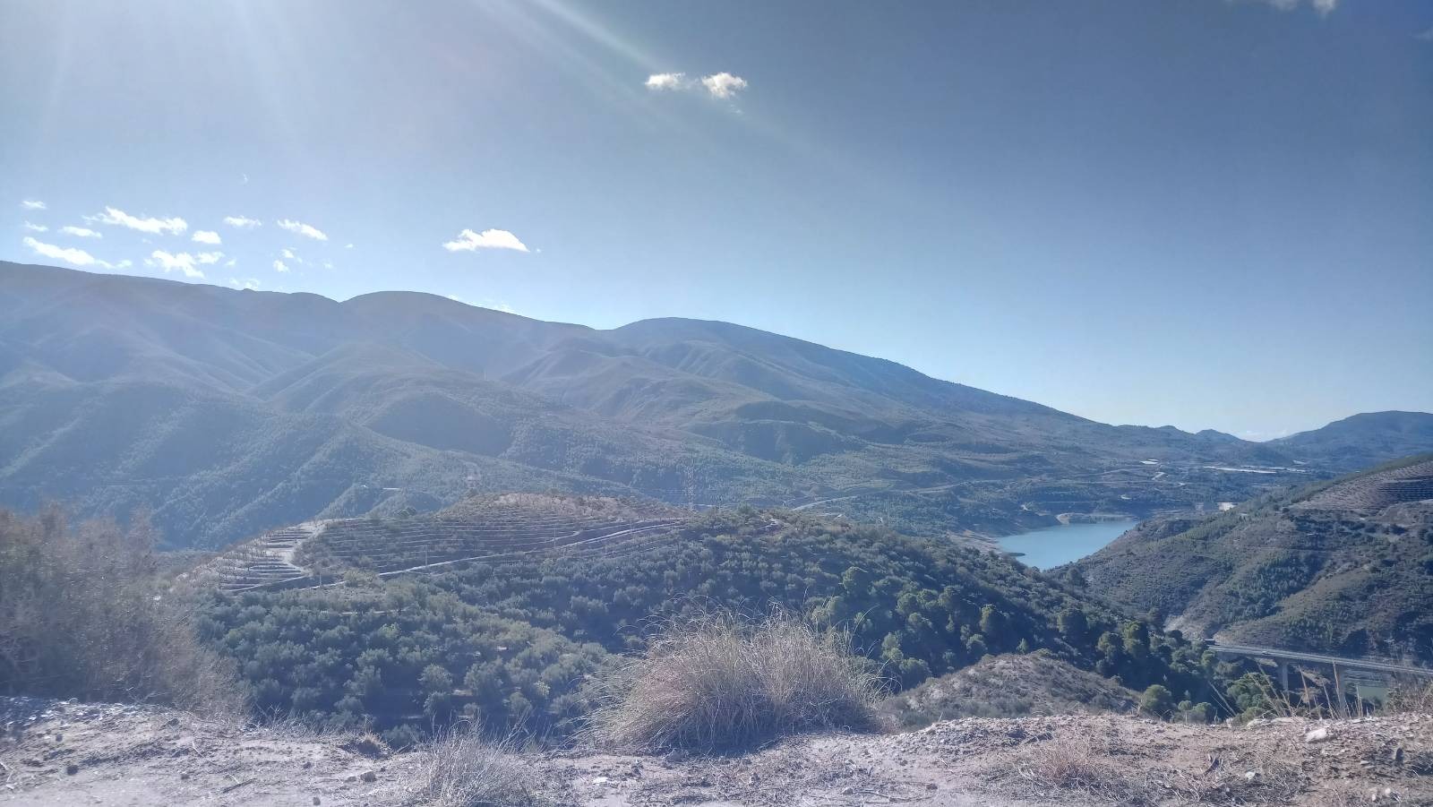 a panaromic view over the hills of the alpujarras