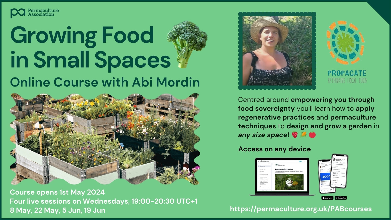 Growing Food in Small Spaces with Abi Mordin May 2024