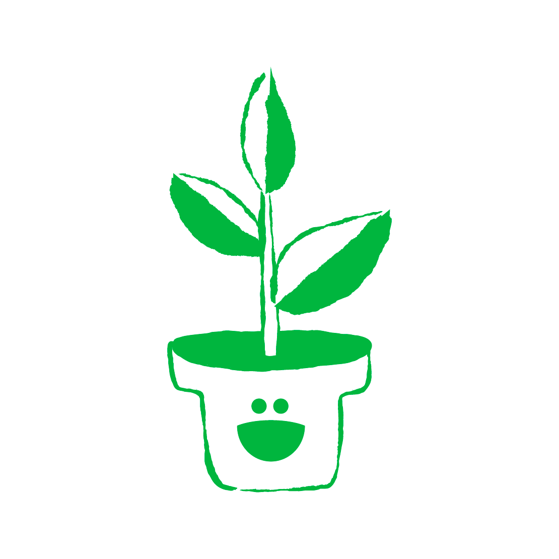 Happy plant pot